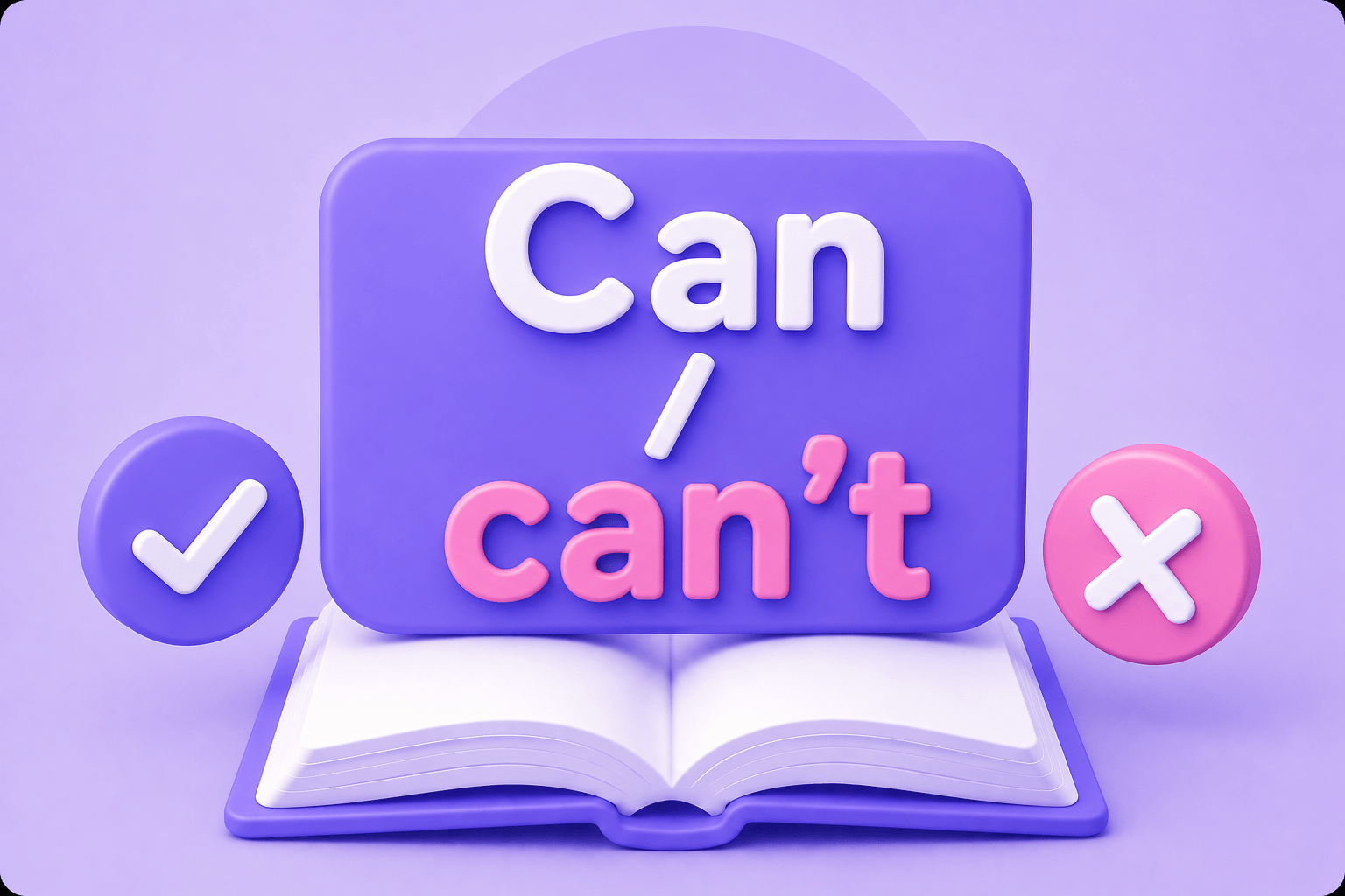 Can / can’t — умение, возможность и разрешение